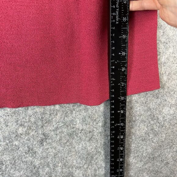 Eileen Fisher Wool Tank Top Womens Large Red Scoop Neck Knit Shirt Career - Picture 7 of 7